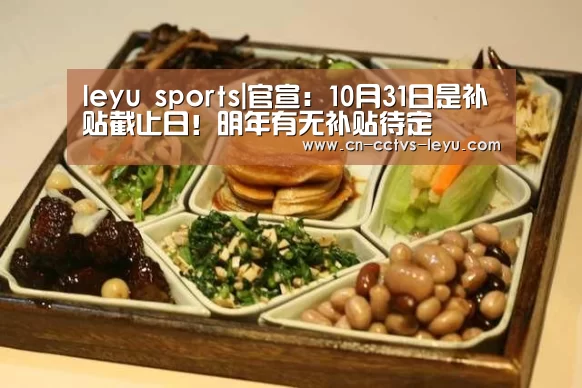 leyu sports|官宣:10月31日是补贴截止日!明年有无补贴待定(图1) 登录入口